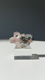 Pink Fluorite On Quartz, Huanggangliang Mine, Inner Mongolia, China