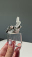 Pink Fluorite On Quartz, Huanggangliang Mine, Inner Mongolia, China
